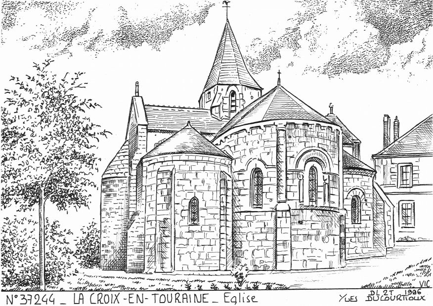 N 37244 - LA CROIX EN TOURAINE - église